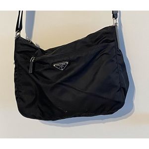 Prada messenger bag black